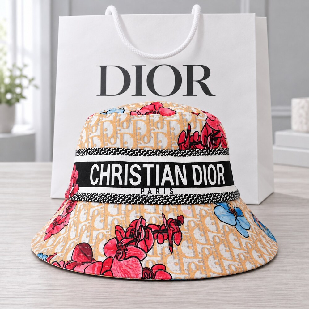 Dior Floral Oblique Bucket Hat